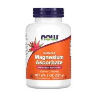 Магній аскорбат буферизований NOW Foods Buffered Magnesium Ascorbate з вітаміном С, в порошку, 227 г
