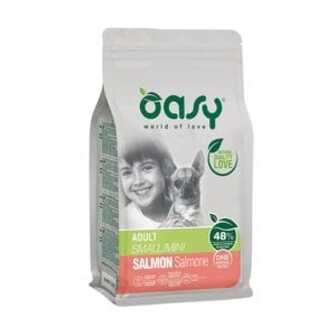 Сухий корм для дорослих собак малих порід Oasy One Animal Protein Adult Small/Mini з лососем, 800 г
