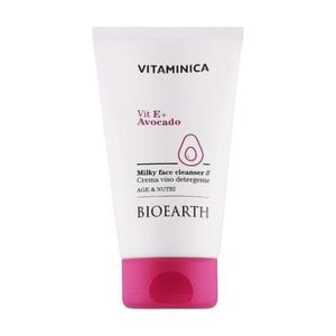 Очищувальне молочко для обличчя Bioearth Vitaminica Vit E + Avocado Milky Face Cleanser, 150 мл