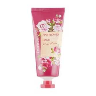 Крем для рук FarmStay Pink Flower Blooming Hand Cream Pink Rose з екстрактом троянди, 100 мл