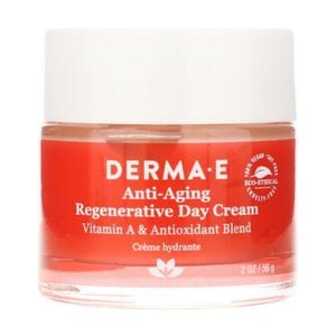 Денний антивіковий крем для обличчя Derma E Anti-Wrinkle Anti-Aging Regenerative Day Cream з вітаміном А та антиоксидантами, 56 г