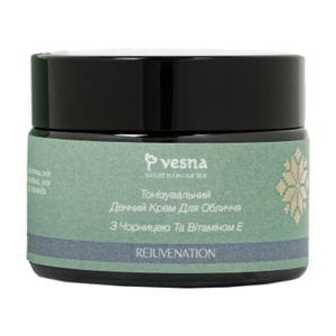 Тонізувальний денний крем Vesna Rejuvenation з чорницею та вітаміном Е, 50 мл