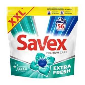 Капсули для прання Savex Premium Caps Extra Fresh, 56 циклів прання, 56 шт