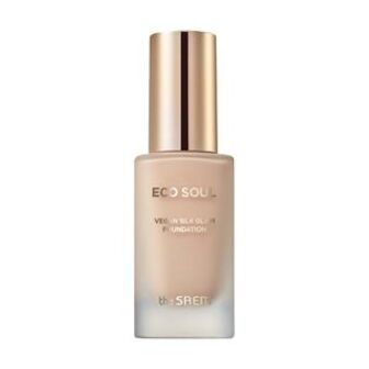 Тональна основа для обличчя The Saem Eco Soul Vegan Silk Glam Foundation 21 Light Beige, 30 мл