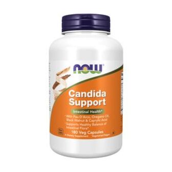 Дiєтична дoбaвка NOW foods Candida Support Plus проти кандиди, 180 капсул