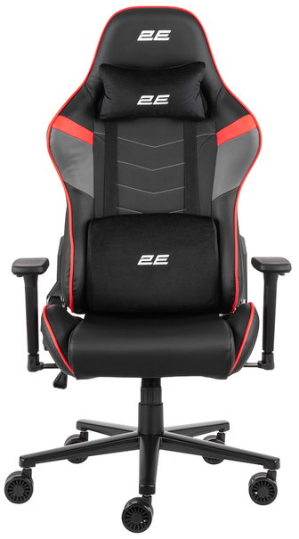 Крісло ігрове 2E Gaming BUSHIDO II Black/Red