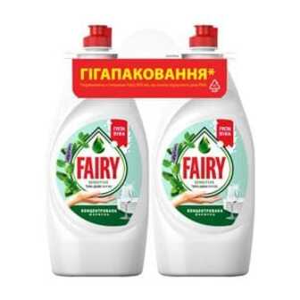 Засіб для миття посуду Fairy Чайне дерево та м'ята, 2*900 мл