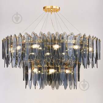 ВИТРИНА! Люстра подвесная Crystal Life Mira 14xE14 золото LM2110/14-D80+40GO