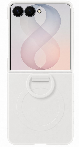 Чохол для смартфону Samsung Silicone Ring Magnet Flip 8 White (EF-EF776CWEGUA)