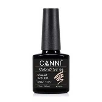 Гель-лак для нігтів Canni Gel Color System Soak-off UV&LED Gel Polish 1020 Крем-брюле, 7.3 мл