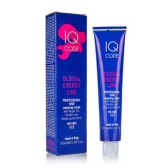 Професійна фарба для волосся IQ Code Gloss & Energy Line, 7/44 Мідний інтенсивний блондин, 100 мл