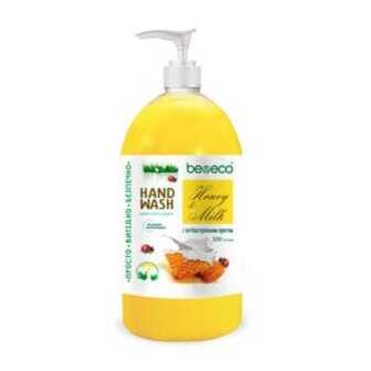 Рідке крем-мило Be&Eco Hand Wash Honey & Milk з антибактеріальним ефектом, 500 мл