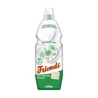 Господарське біле рідке мило Друг Friends White Liquid Laundry Soap, 1 л