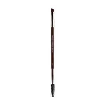 Двосторонній пензель для макіяжу брів Bogenia Professional Angled Eyebrow Brush 014, синтетичний ворс (BG200)