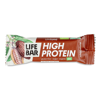 Батончик Lifebar протеїновий з шоколадом органічний, 40г