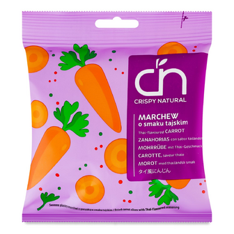 Чипси овочеві Crispy natural Морква по-тайськи, 18г