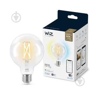 ВИТРИНА! Умная лампа WIZ Smart FIL Wi-Fi 7 Вт G95 прозрачная E27 220 В 2700-6500 К 929003018201