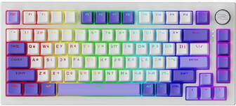 Клавіатура бездротова ігрова Proove Gaming Coupe (Ukraine Layout) white/purple (WKCP00022404)