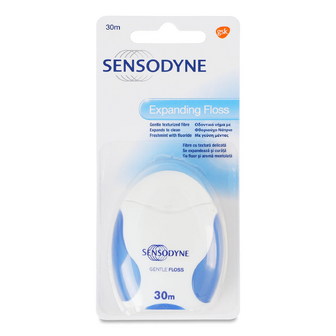 Зубна нитка Sensodyne для делікатного очищення зубів та ясен, шт