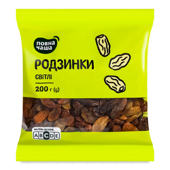 Родзинки «Повна Чаша»® виноград сушений, 200г