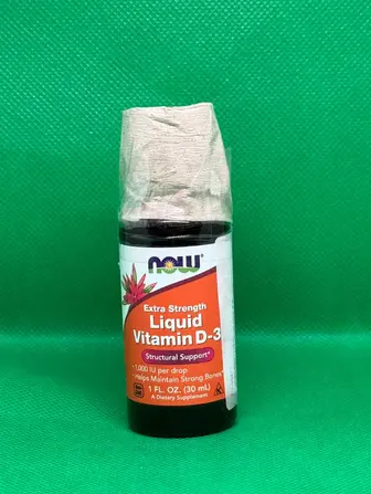 Вітамін Д3, Vitamin D-3, Now Foods, рідкий, посилений, 1000 МО, 30 мл