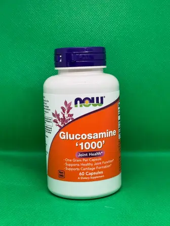 Глюкозамін, Glucosamine, Now Foods, 1000 мг, 60 рослинних капсул