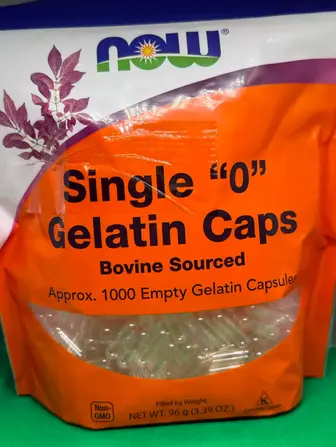 Порожні капсули "0", Single "0" Gelatin Caps, Now Foods, 1000 порожніх желатинових капсул (96 г)