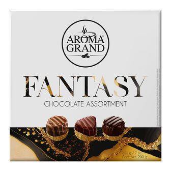 Цукерки Aroma Grand Fantasy асорті шоколадні, 200г