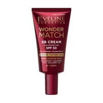 BB-крем для обличчя Eveline Cosmetics Wonder Match BB Cream SPF 50, 01 Ivory, 30 мл