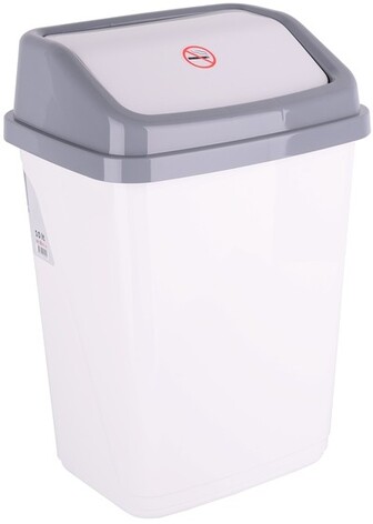 Кошик для сміття VIOLET HOUSE 0100 White с / кр.10 л