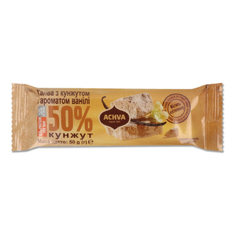 Халва Achva кунжутна з ароматом ванілі, 50г