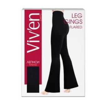 Жіночі легінси кльош Viv'en petty, чорні, L/XL