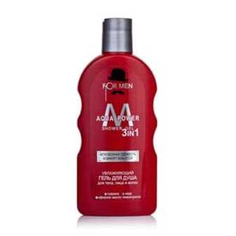 Чоловічий гель для душу 3 в 1 Family Doctor For Men Aqua Power зволожувальний, 200 мл