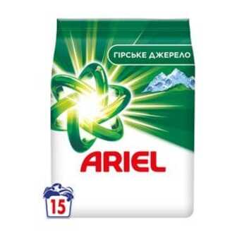 Пральний порошок ARIEL Гірське Джерело 15 циклів прання, 2.1 кг