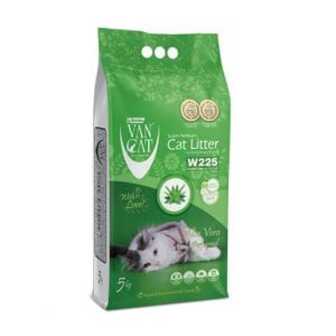Бентонітовий наповнювач для котячого туалету VanCat Super Premium з ароматом алое вера, 5 кг