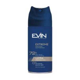 Дезодорант-антиперспірант Evin Homme Extreme Motion Activated 72h Ultra Protection Deo Spray чоловічий, 150 мл