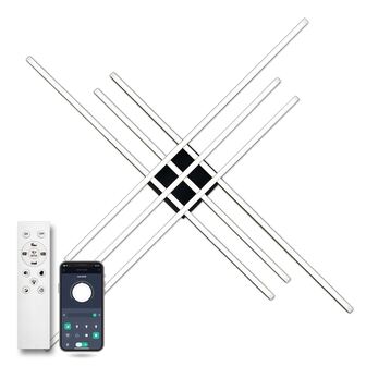 КІЛЬКІСТЬ ТОВАРУ ОБМЕЖЕНА! Світильник LED стельовий LUMINARIA ROVENA 150W 6L BLACK (з пультом)