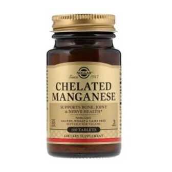 Марганець Solgar Chelated Manganese, 100 таблеток