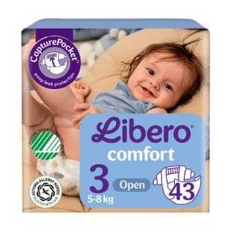 Підгузки Libero Comfort розмір 3 (5-8 кг), 43 шт