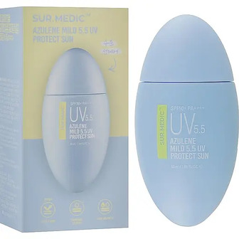 Сонцезахисний крем для обличчя з азуленом Neogen Sur.Medic Azulene Mild 5.5 UV Protect Sun Cream SPF50+ PA++++ 50 мл