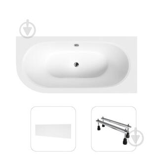 УЦЕНКА! Ванна акриловая Helmken MarbellaLux 45505V95N9 159,5х75 см комплект 3 в 1 (УЦ №3854)