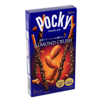 Палички-соломка Pocky в шоколаді з дробленим мигдалем, 46.2г