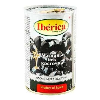 Маслини Iberica великі без кісточки 420 г