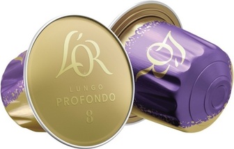 Кава L`OR капсули Lungo Profondo, 100% арабіка, 10шт, Nespresso