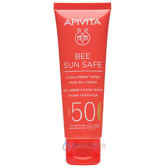 Сонцезахисний гель-крем для обличчя тонуючий з SPF50