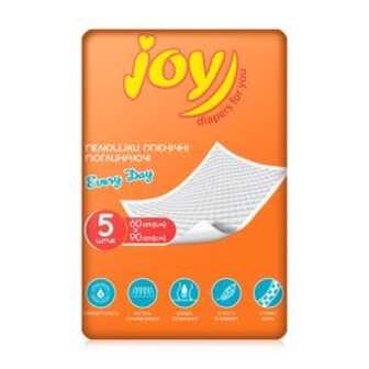 Пелюшки гігієнічні поглинальні Joy Every Day 60*90, 5 шт