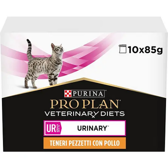 Вологий корм для котів Purina Pro Plan Veterinary Diets UR ST/OX Urinary з куркою 850 г (10 шт. x 85 г) (12308818)