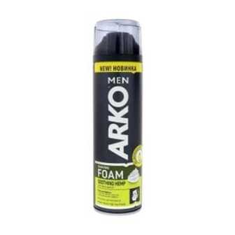 Піна для гоління заспокійлива ARKO Men Shaving Foam Soothing Hemp з олією насіння коноплі, чоловіча, 300 мл