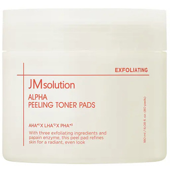 Тонер-педи з альфа-гідроксикислотами JMsolution Alpha Peeling Toner Pads 80 шт.