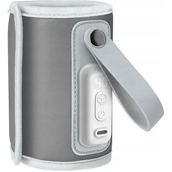 Підігрівач пляшок Lionelo Thermup Go Grey Silver (LOC-THERMUP GO GREY SILVER)